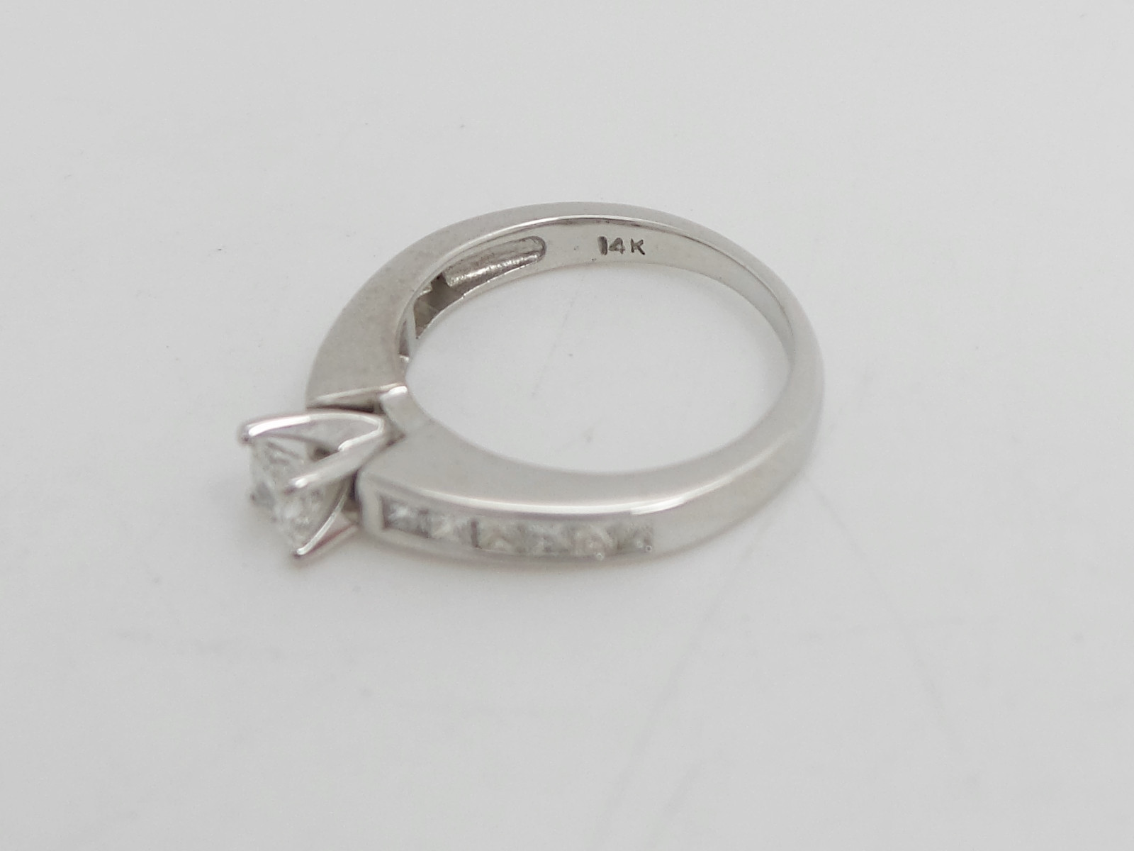 3/4CT Natural Diamond Anniversary Engagement Wedding Bridal Ring 14K White Gold