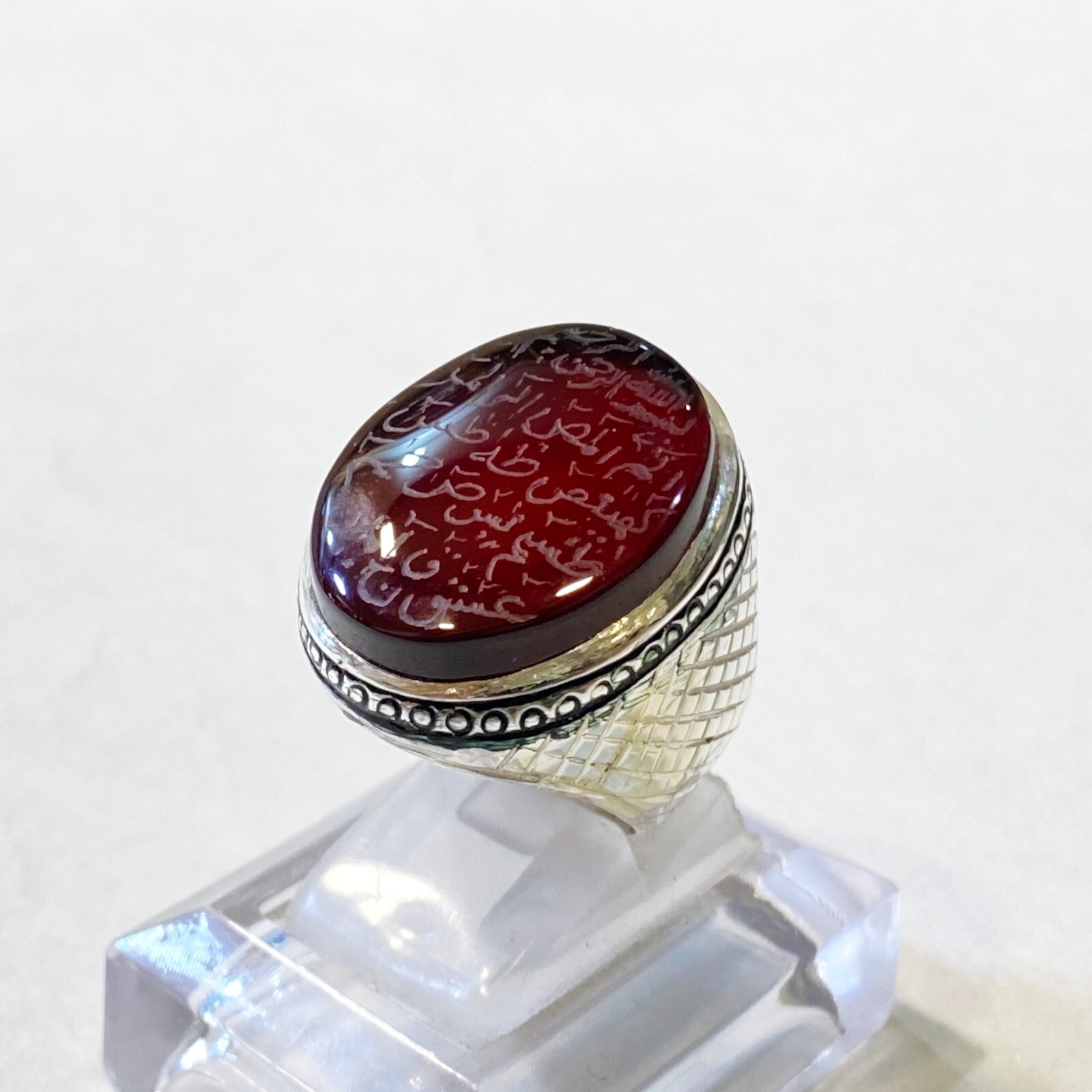 Aqeeq Yemeni Kabadi Aqeeq Agate Akik Haqiq Stone Hand Engraved لوح قرآنی