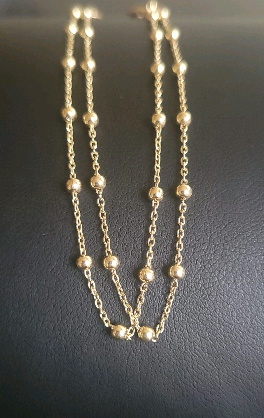 10k Gold Double Station Bracelet
