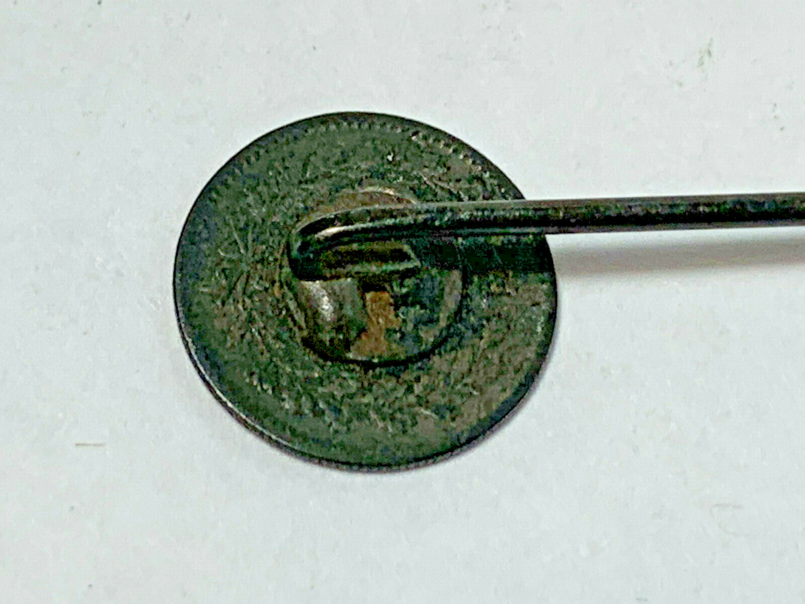 75% Coin Silver Stick Pin Jewelry King Willem III Koning Der Ned . G.H.V.L