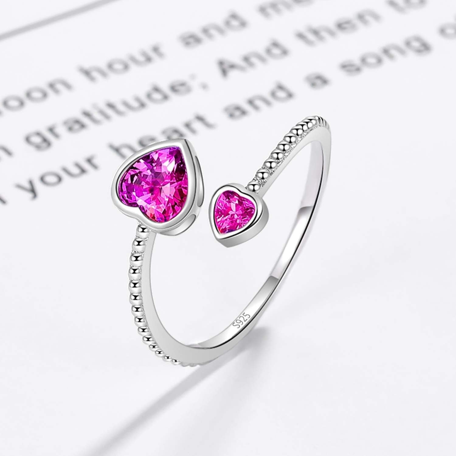 Stunning Birthstone Ring in 925 Silver – Meaningful Gift for All Occasions