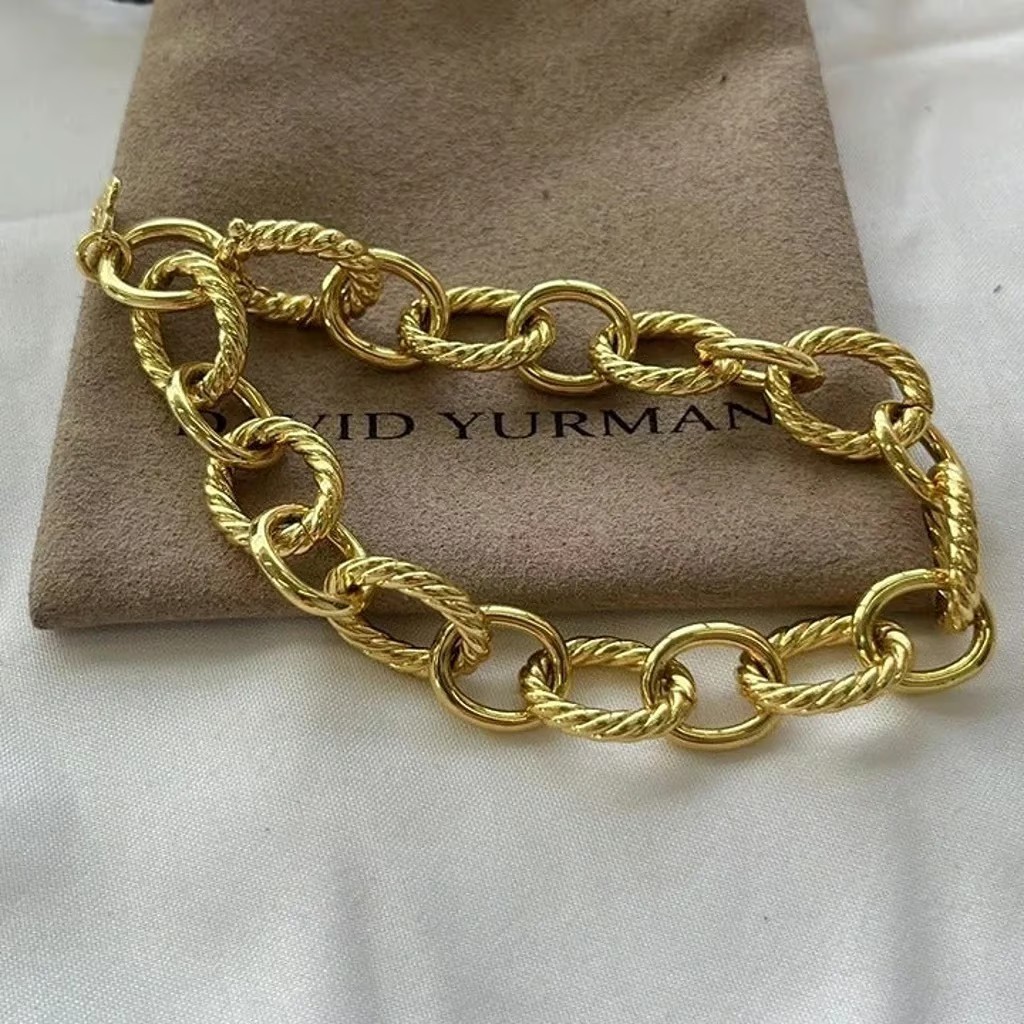 David Yurman 12mm Cable Classics oval Link Bracelet- 7.5”