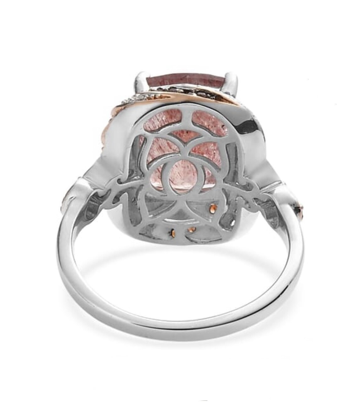 Sterling Ring Pink Red VALENTINE’S DAY 8 Platinum Sterling 7.4 ctw *GORGEOUS!!