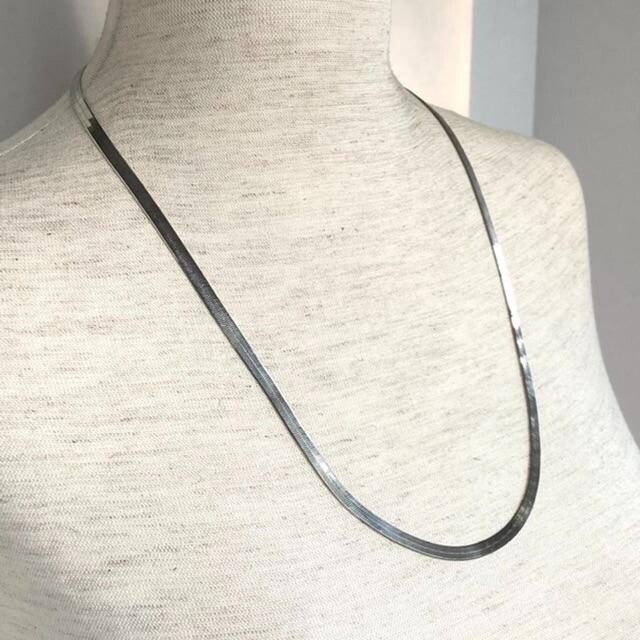 24″ Italian Sterling silver 925 Herringbone Chain Necklace 4.5mm 13.76g Unisex