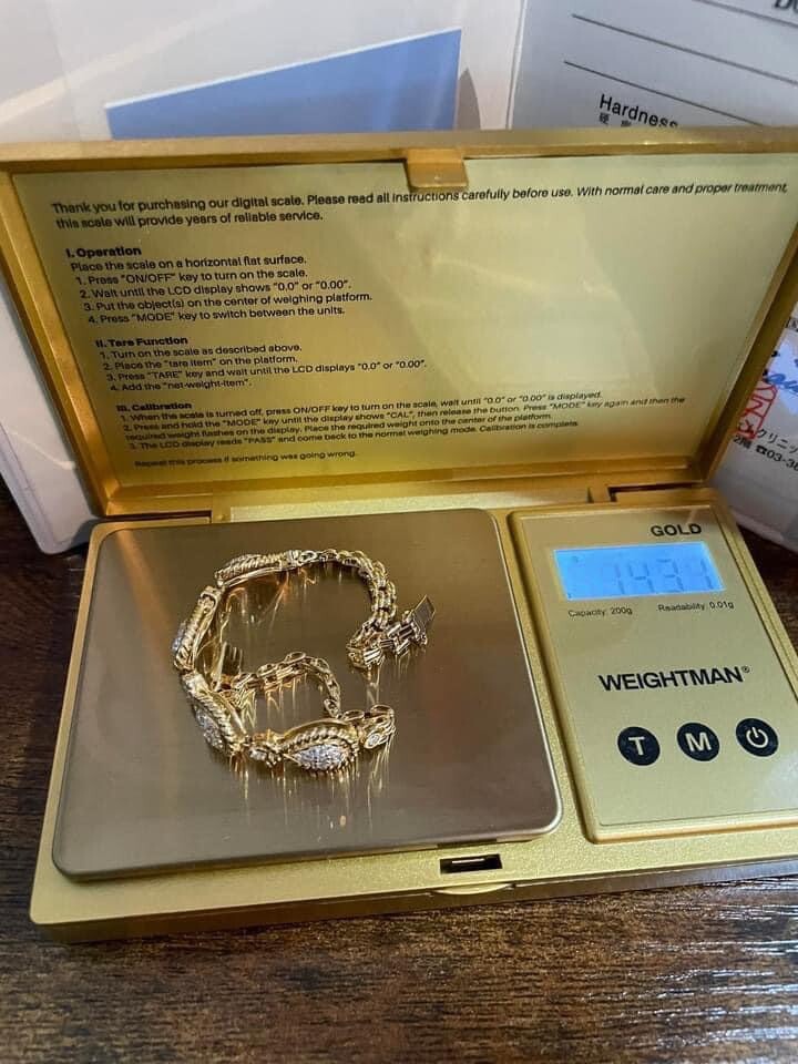 K18 18K Real Gold Japan Bracelet with Natural Diamonds with certificate