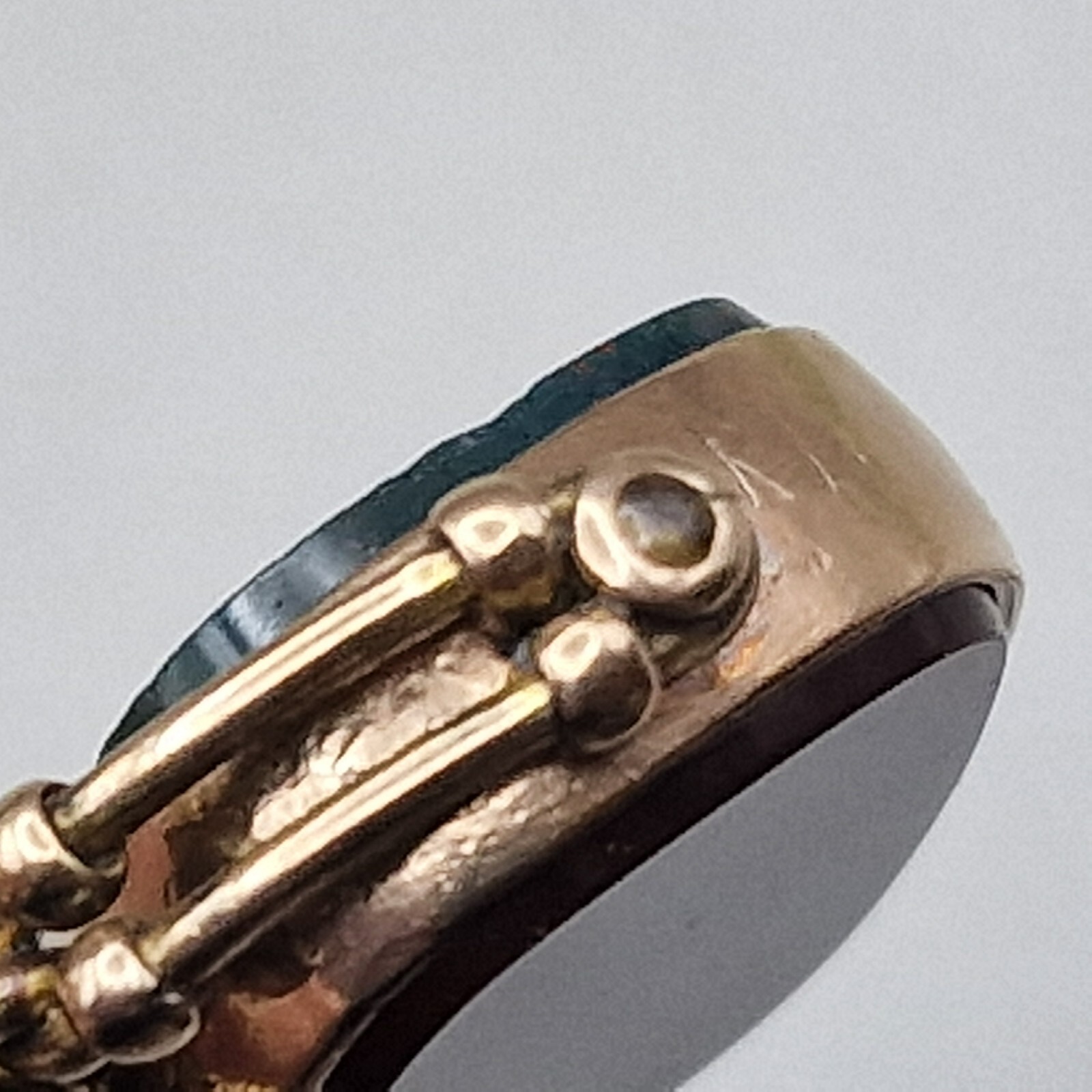 Antique 9ct Gold Spinner Fob Pendant Birmingham 1895