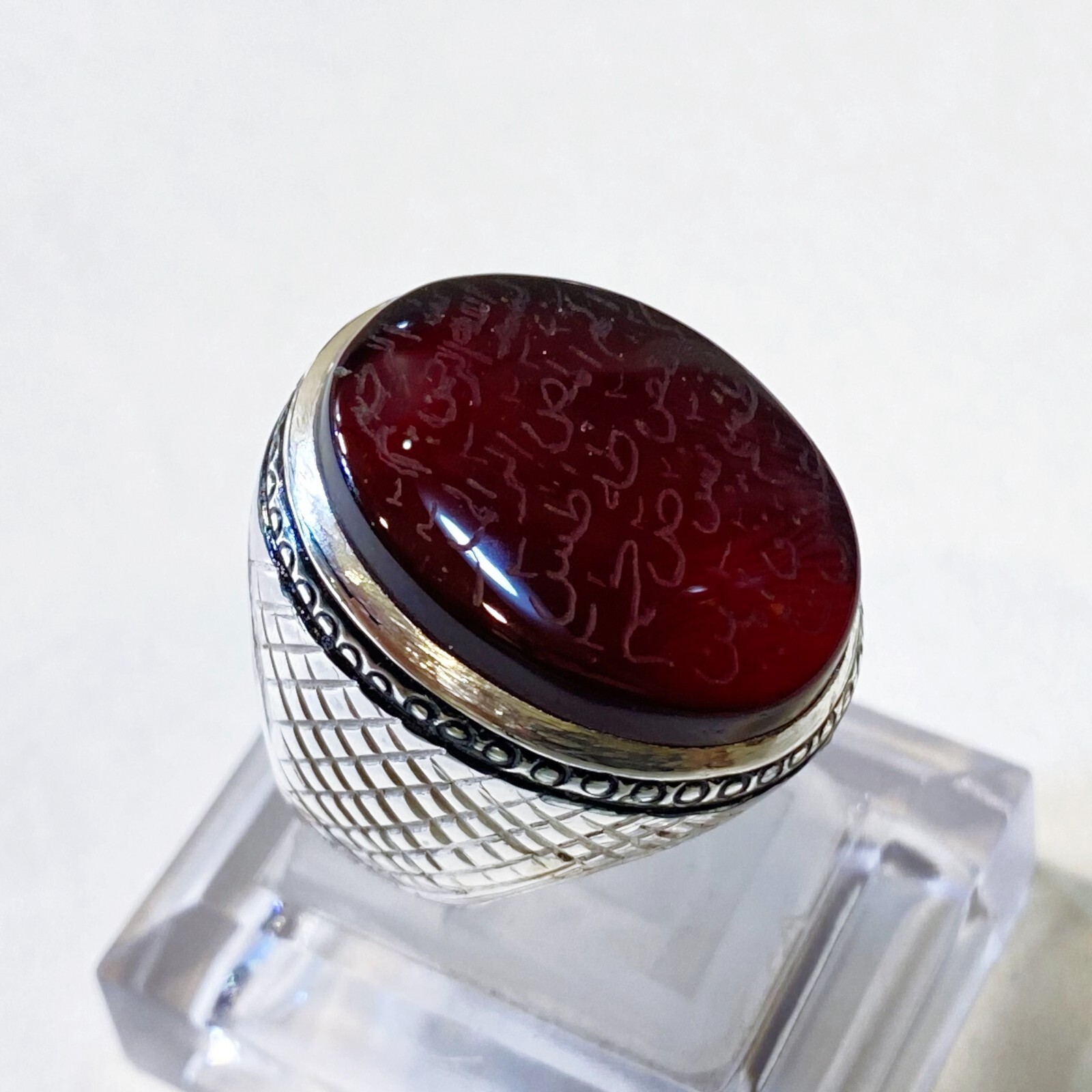 Aqeeq Yemeni Kabadi Aqeeq Agate Akik Haqiq Stone Hand Engraved لوح قرآنی