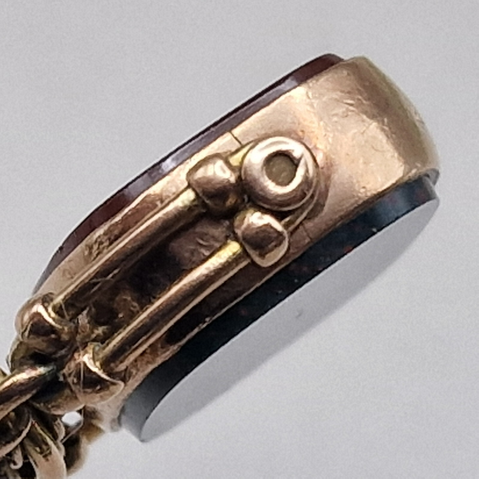 Antique 9ct Gold Spinner Fob Pendant Birmingham 1895