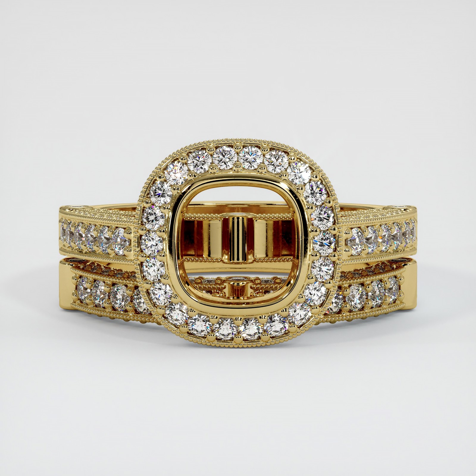 Tanzania Cushion Red Ruby 18K Yellow Gold Ring 10.35CT