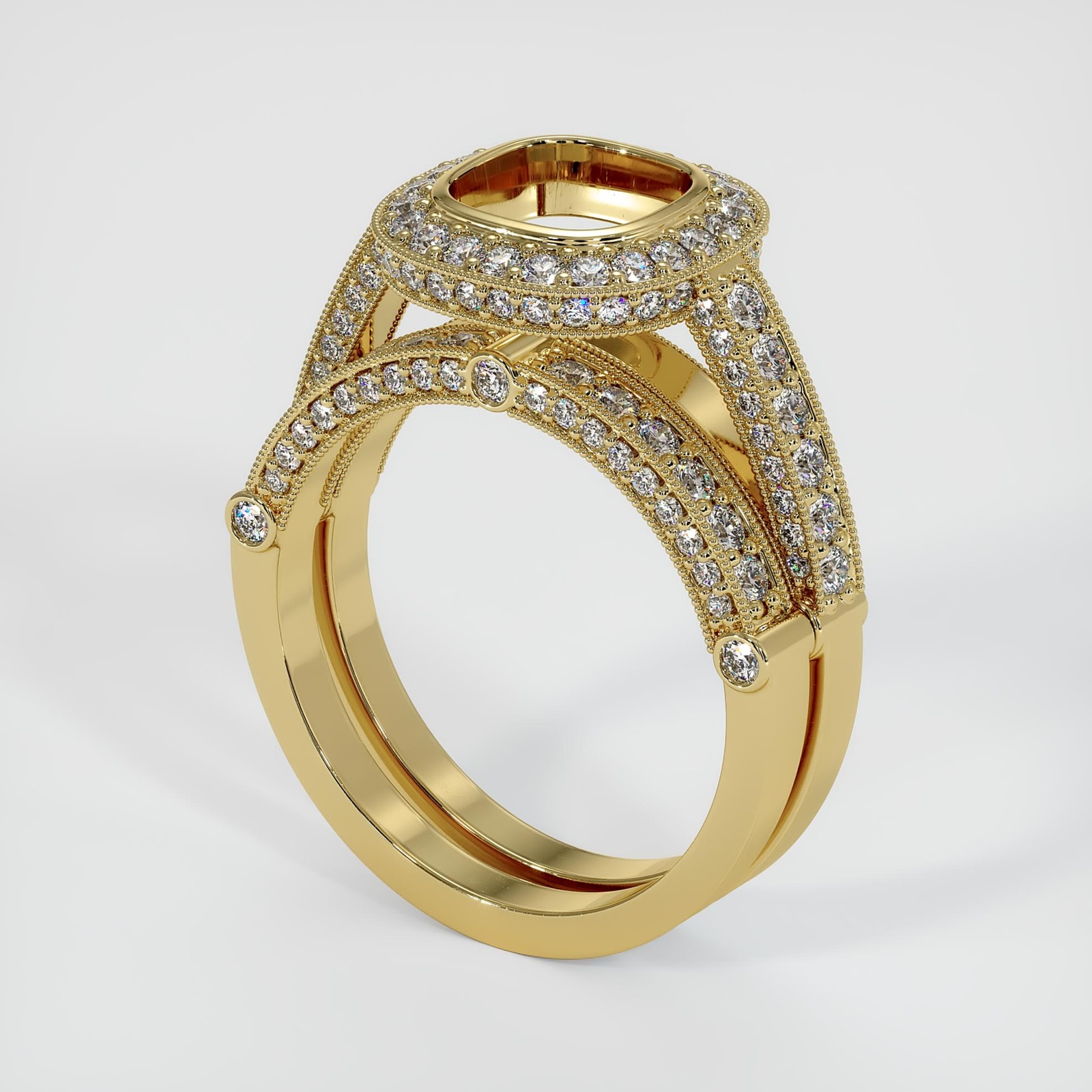 Tanzania Cushion Red Ruby 18K Yellow Gold Ring 10.35CT