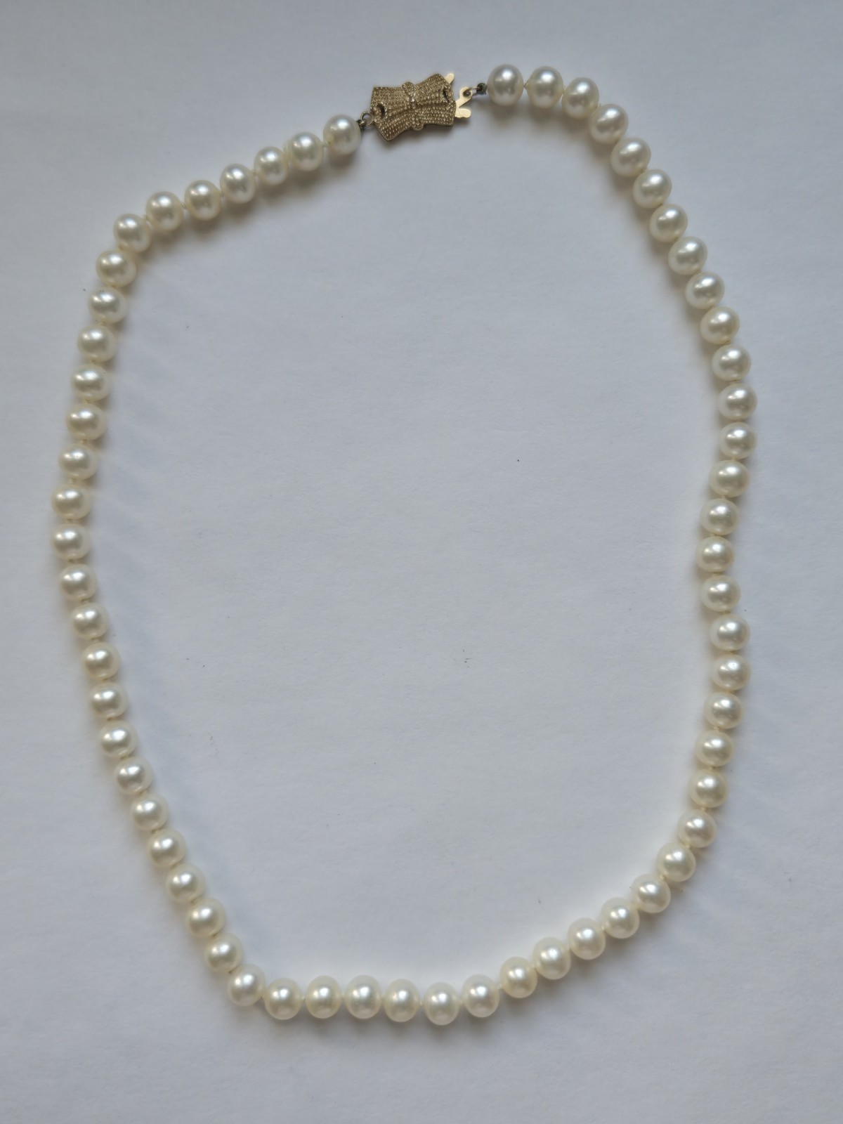 Mikimoto Blue Lagoon Solid 14K Gold Pearl Necklace-23.12 Grams