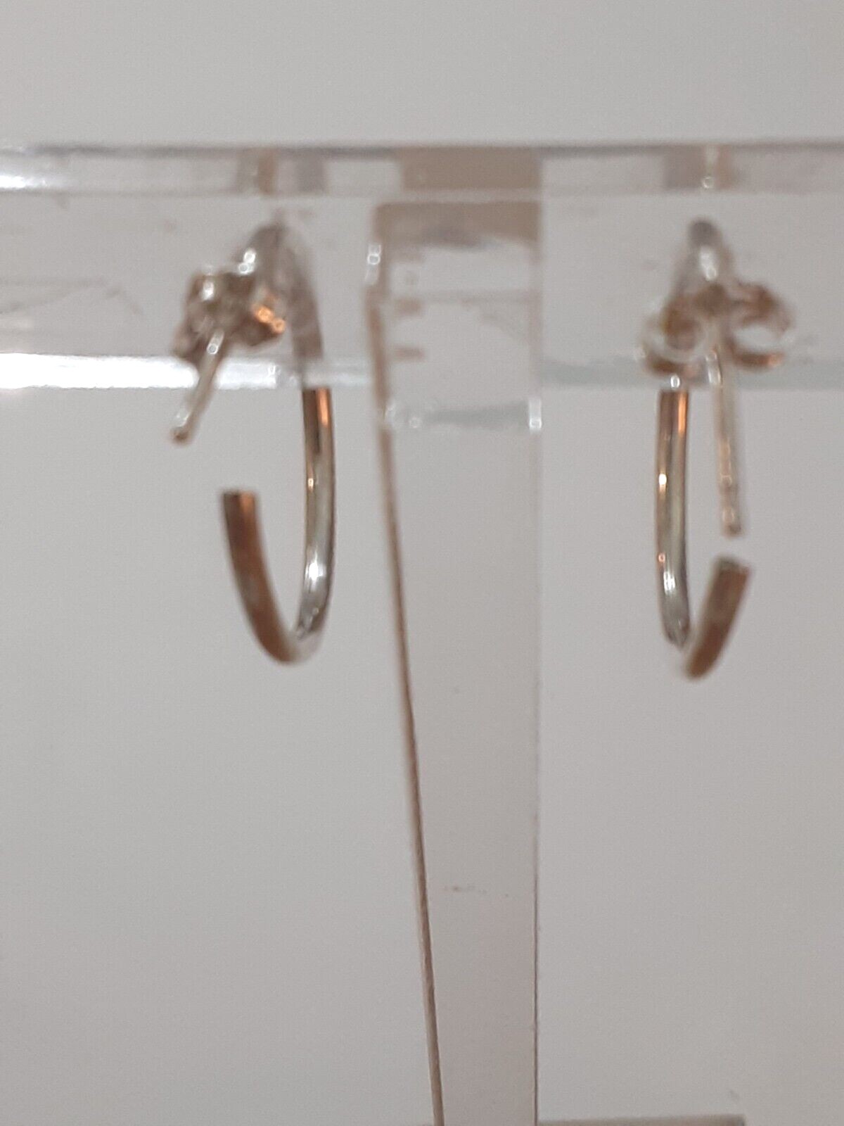 925 Sterling Silver Hoop Earrings 2mm*20 mm