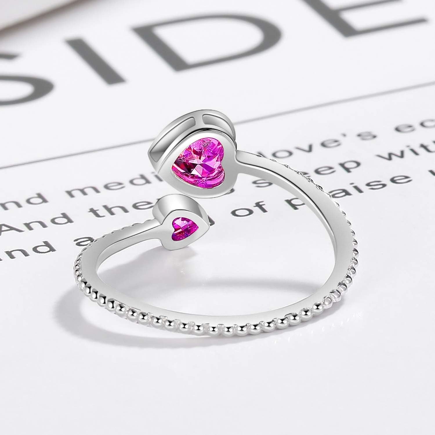 Stunning Birthstone Ring in 925 Silver – Meaningful Gift for All Occasions