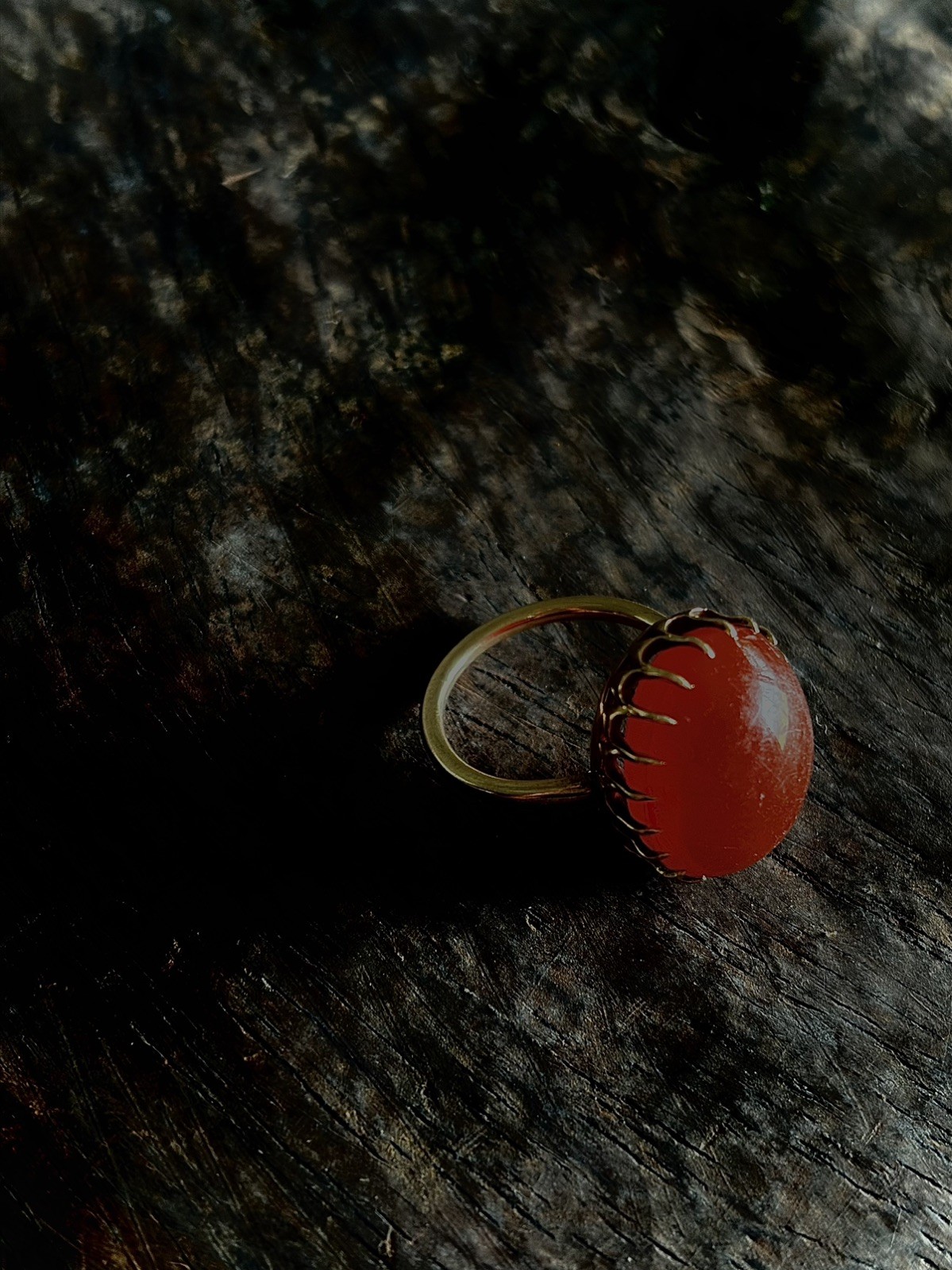 ANTIQUE CABOCHON CARNELIAN || Solid Gold Ring