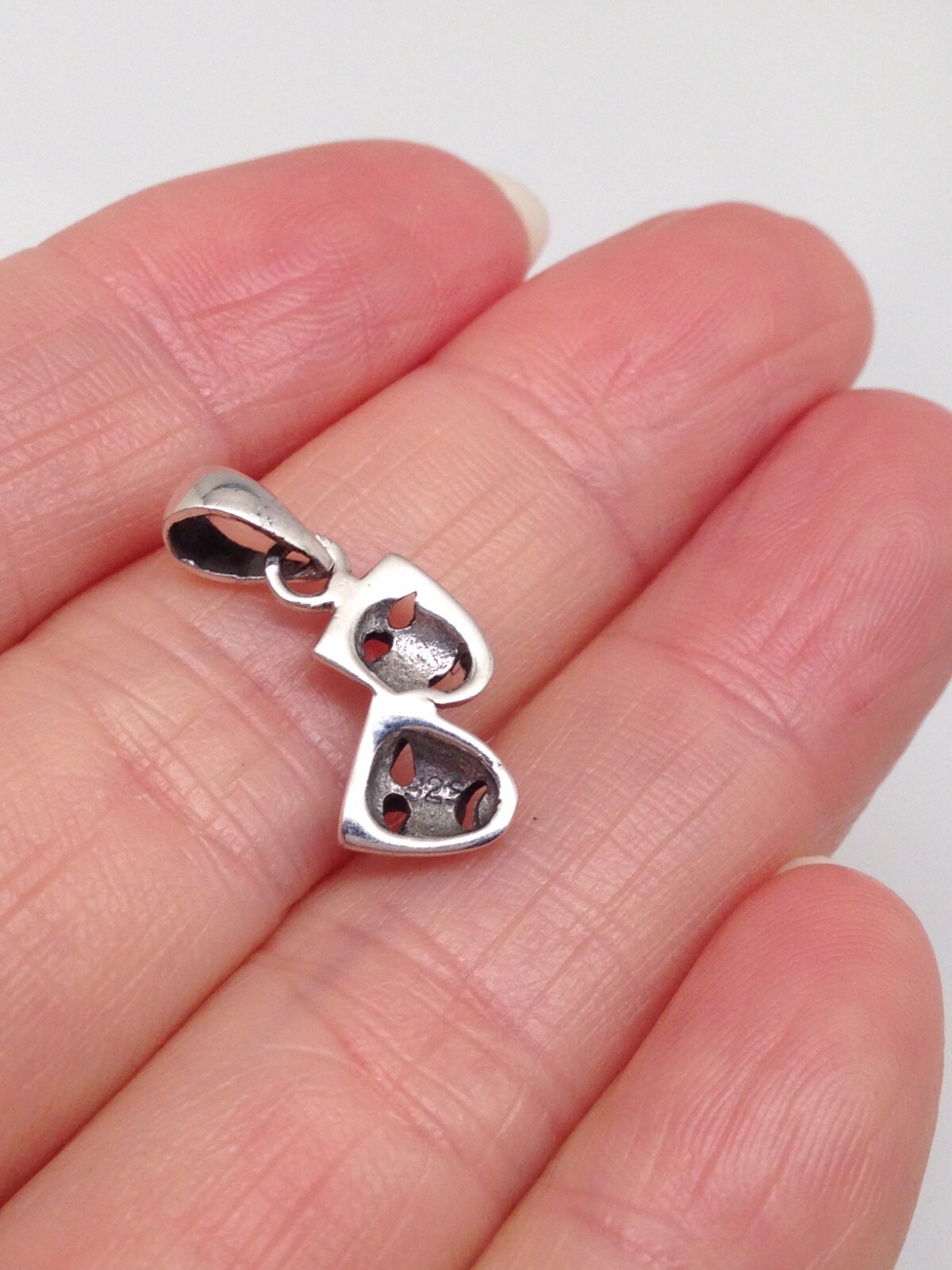 925 Sterling Silver Comedy & Tragedy Pendant Tiny Dainty 12mm /20mm Men Women