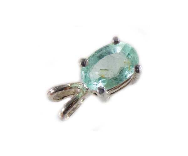 19thC Antique ½ct Emerald+Silver Pendant: Ancient Islam Moghul India Koran Verse