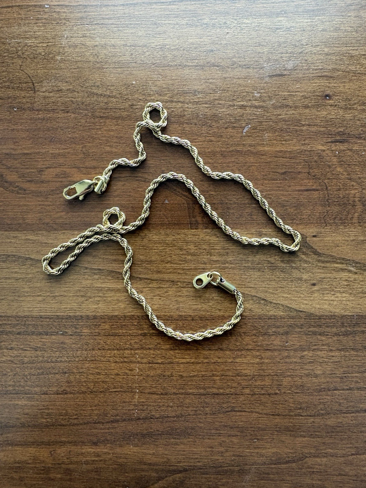Cernucci 18” Rope Chain – 3mm – Gold