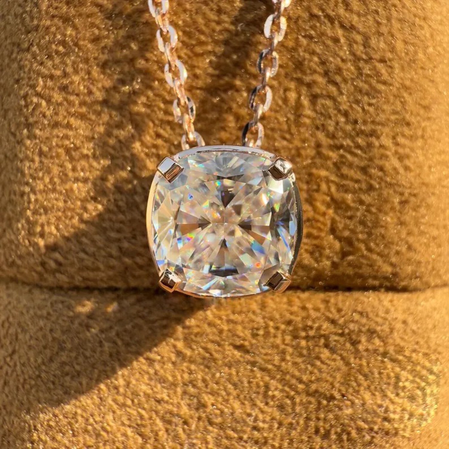Dazzling Lab Diamond Solitaire Drop Necklace 10.35 Ct 925 Silver Gift for Her