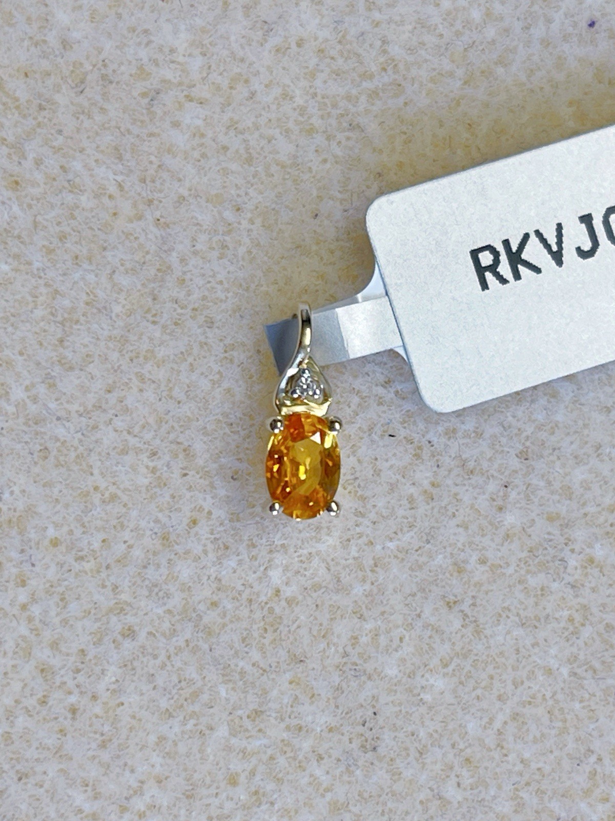 Gemporia 9k Gold Pendant • Not-Enhanced Certified Lotus Sunset Sapphire BNWT COA