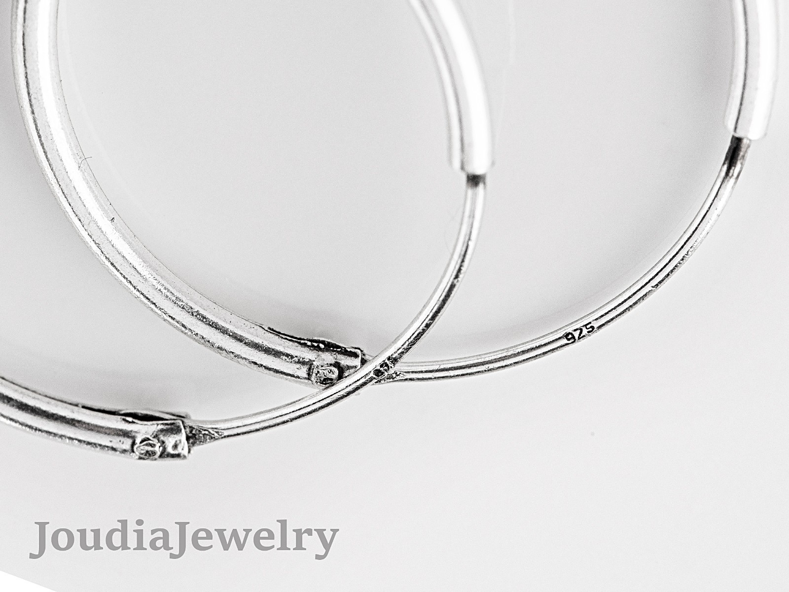 925 Sterling Silver Bali Hoop Earrings 20mm Ethnic Hoops Minimalist Jewelry