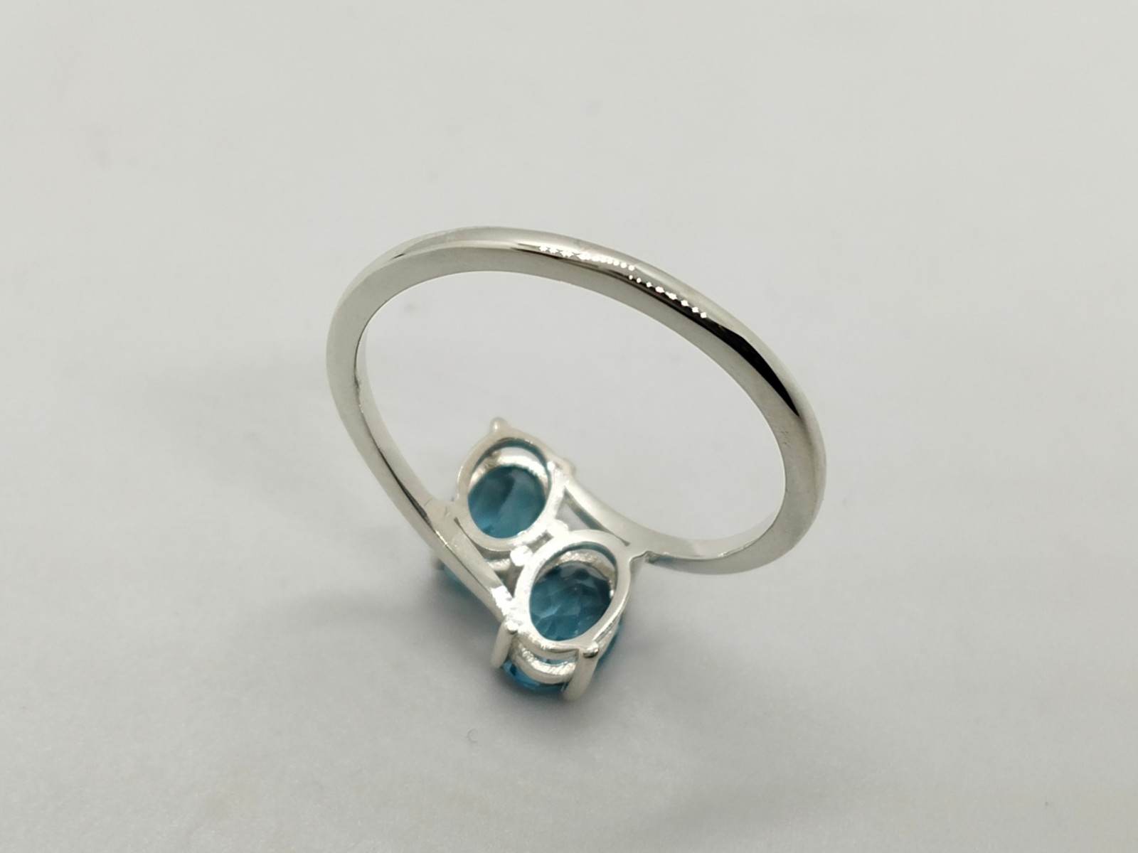 London Blue Topaz Ring, 925 Sterling Silver Handmade Oval Gemstone Ring Women