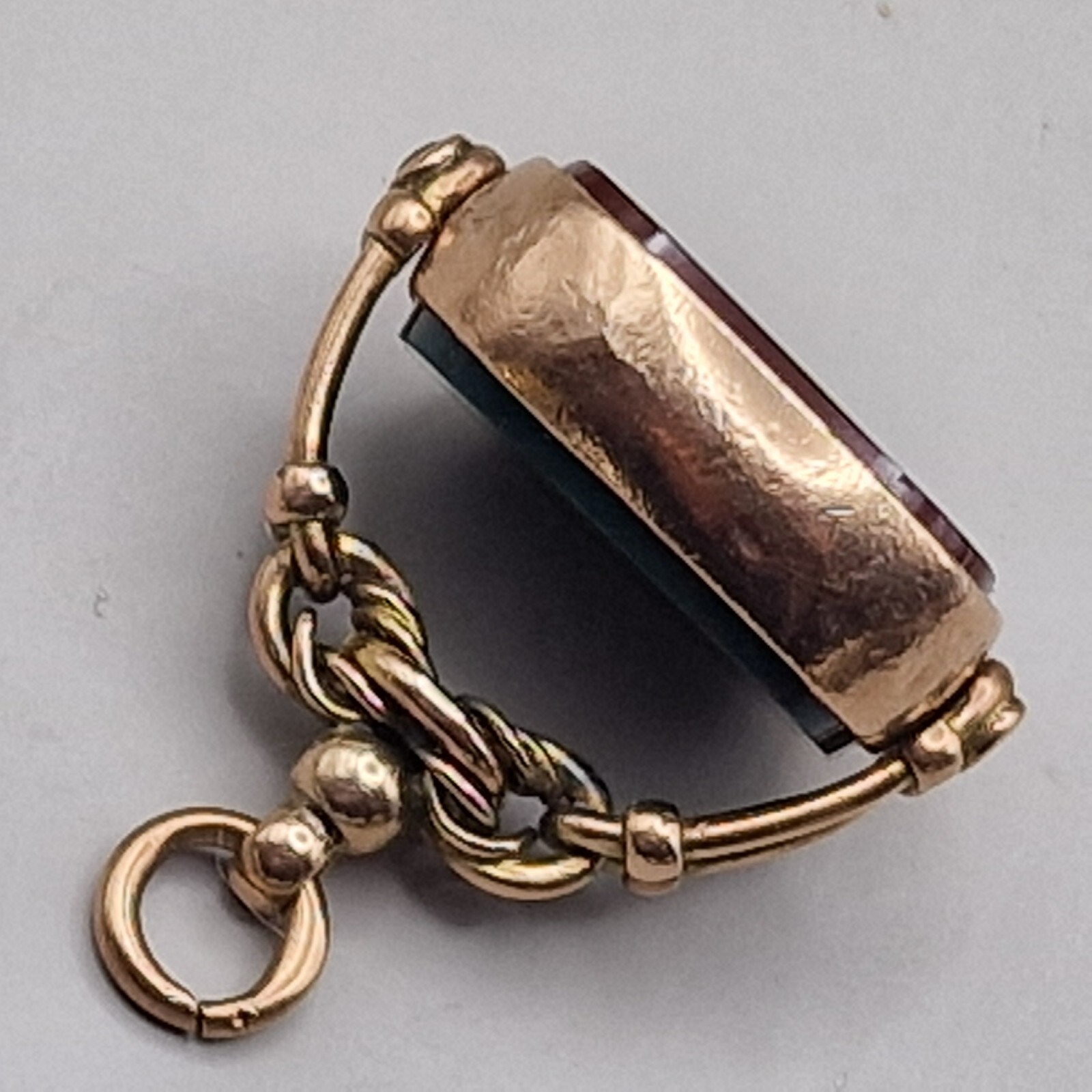 Antique 9ct Gold Spinner Fob Pendant Birmingham 1895