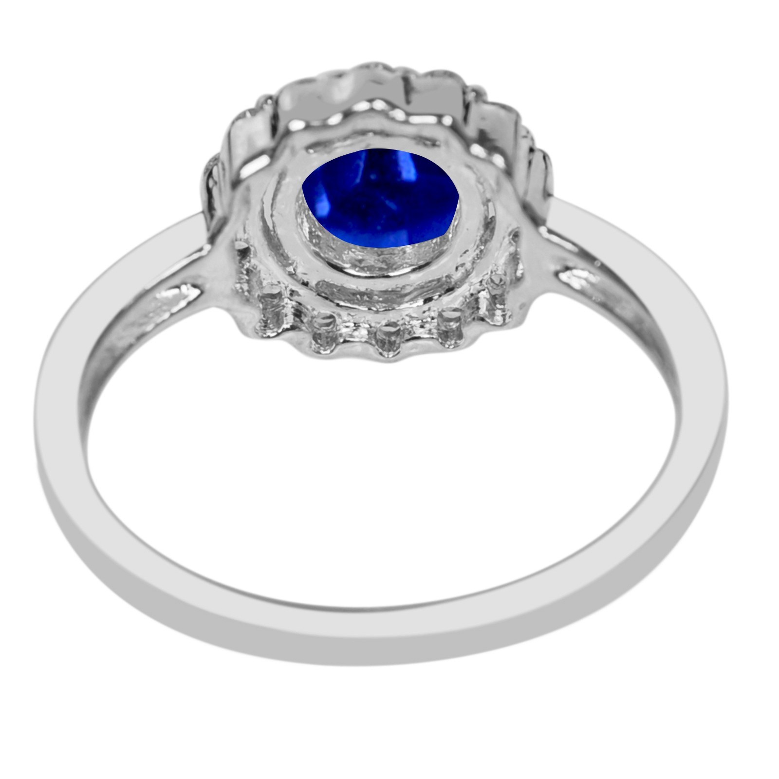 925 Silver 1.80 Cts. Natural Tanzanite Certified Diamond Ring – Tariffs Free