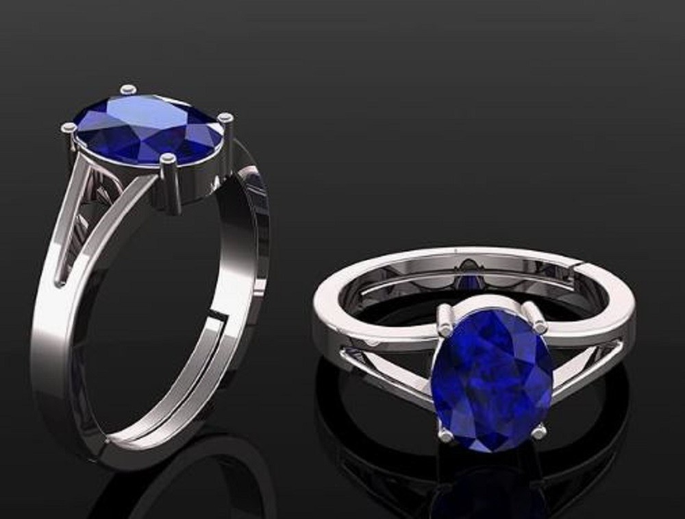 5.25 Carat Natural Blue Sapphire Gemstone 925 Sterling Silver Handmade Ring