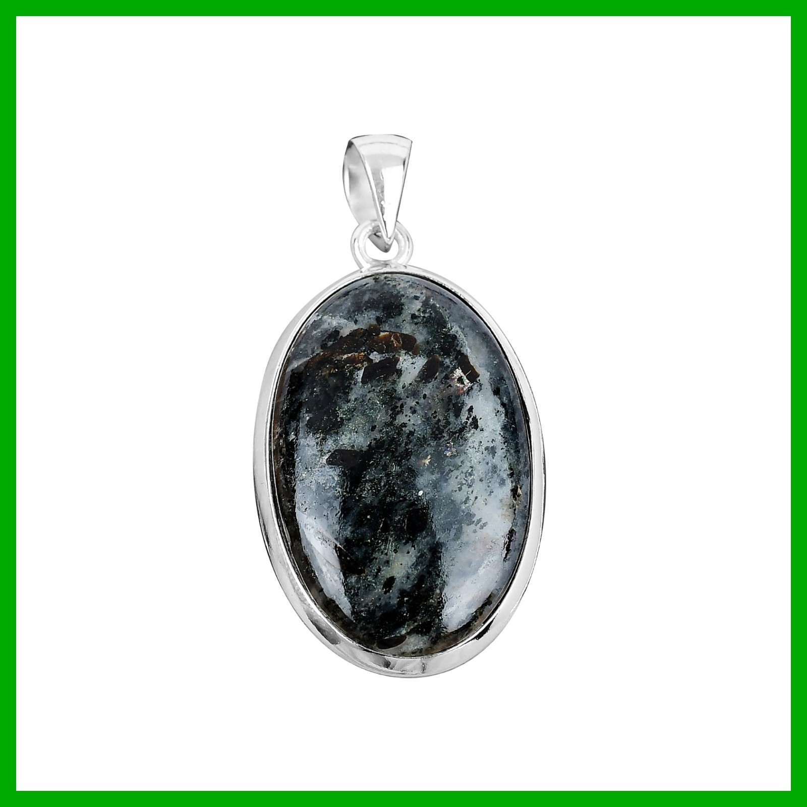Halloween Deal Oval Natural Astrophyllite Bezel Anniversary Pendant 925 Silver