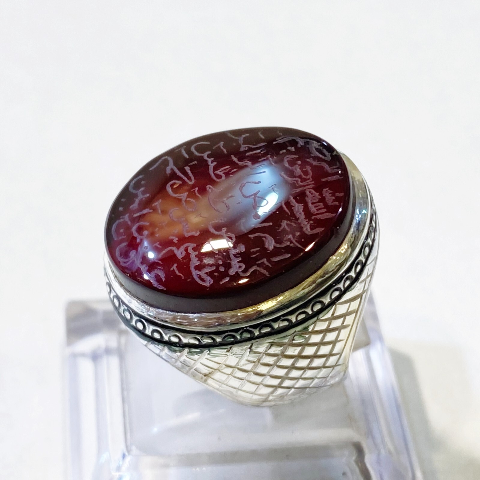 Aqeeq Yemeni Kabadi Aqeeq Agate Akik Haqiq Stone Hand Engraved لوح قرآنی