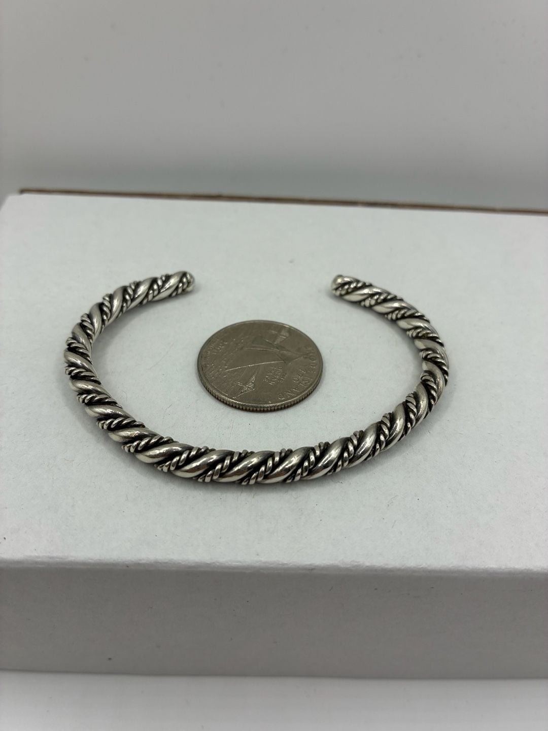 Sterling Silver Twisted Cable Cuff Bracelet