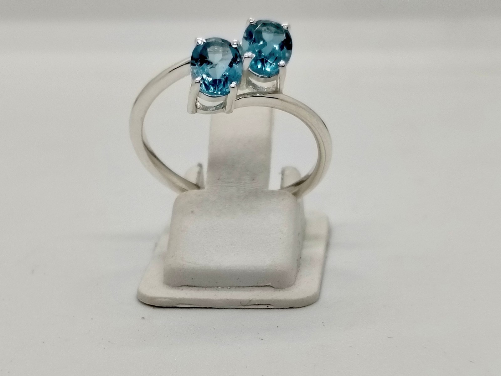 London Blue Topaz Ring, 925 Sterling Silver Handmade Oval Gemstone Ring Women