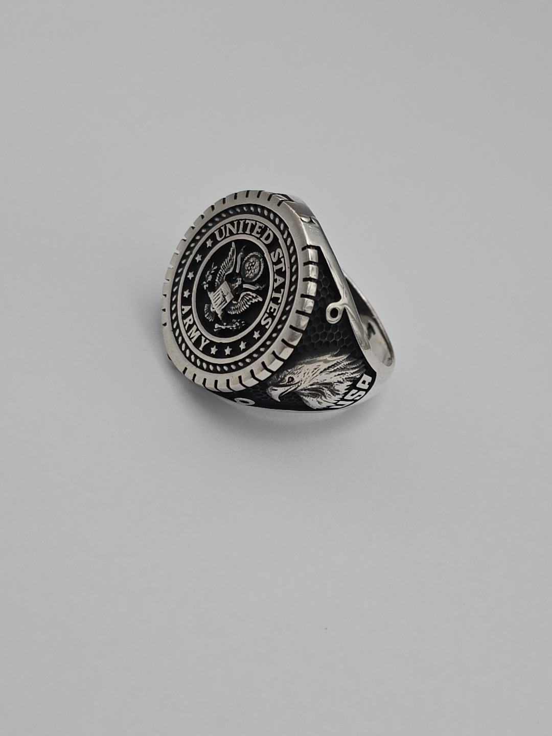 UNITED STATES ARMY STERLING SILVER 925 RING