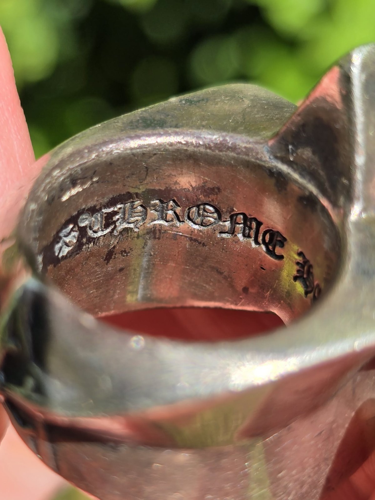 Authentic CHROME HEARTS Star Sterling Silver Ring Size 7