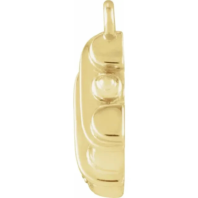 14K Gold Petite Pavé™ .03 CTW Natural Diamond Binoculars Dangle – Special Deal
