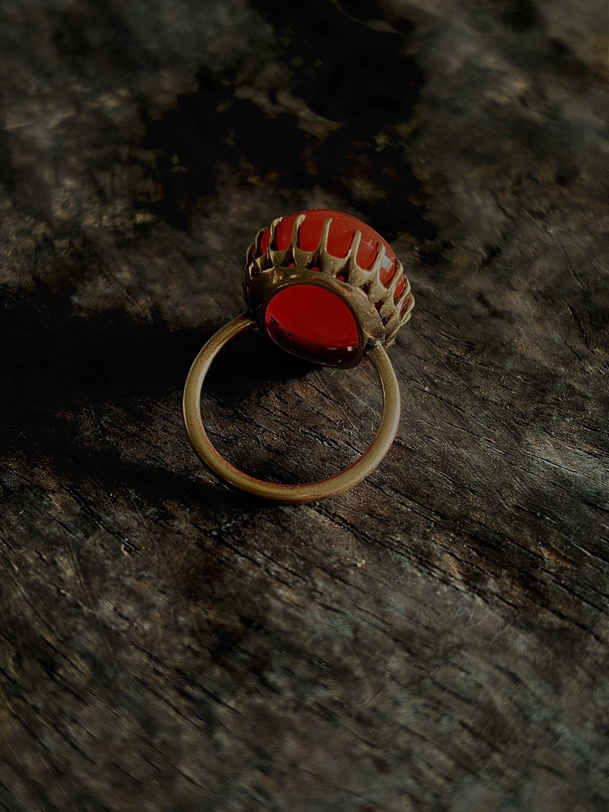ANTIQUE CABOCHON CARNELIAN || Solid Gold Ring