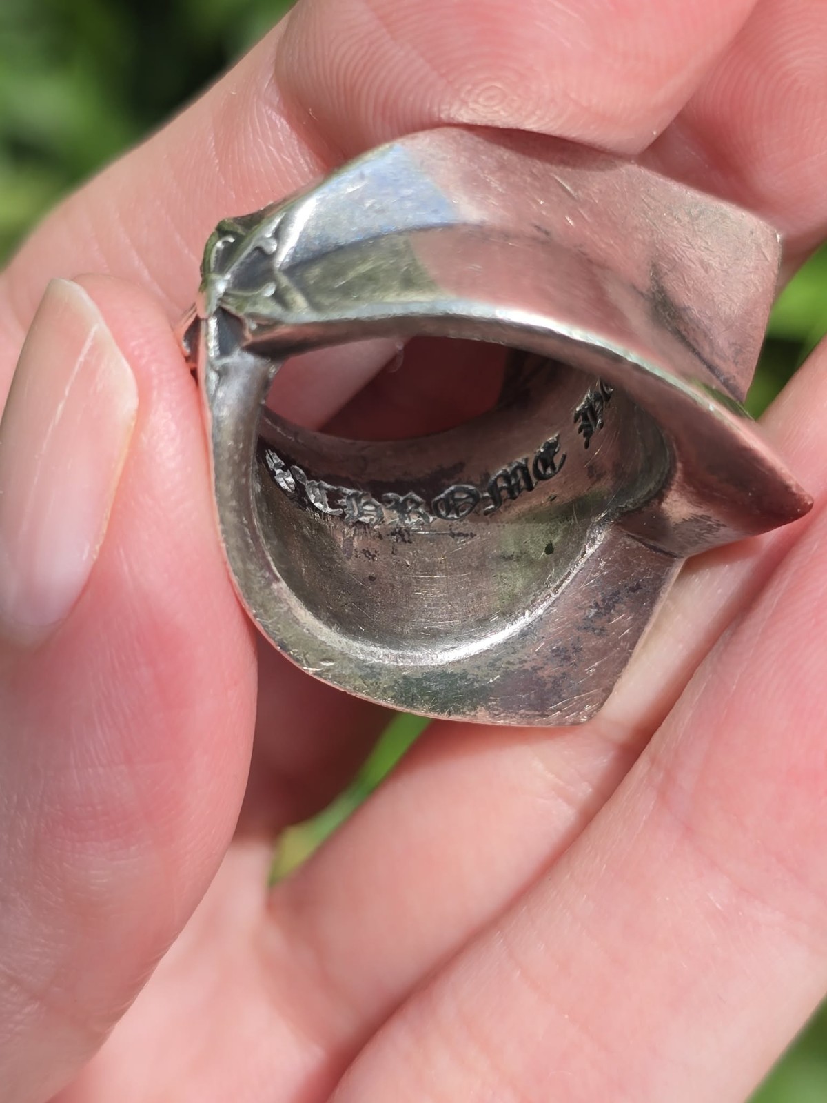 Authentic CHROME HEARTS Star Sterling Silver Ring Size 7