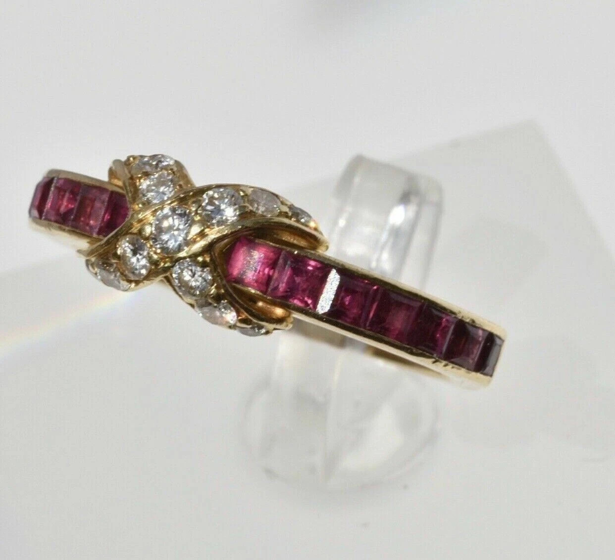 2Ct Princess Cut Natural Ruby Engagement Wedding Ring 14K Yellow Gold Plated