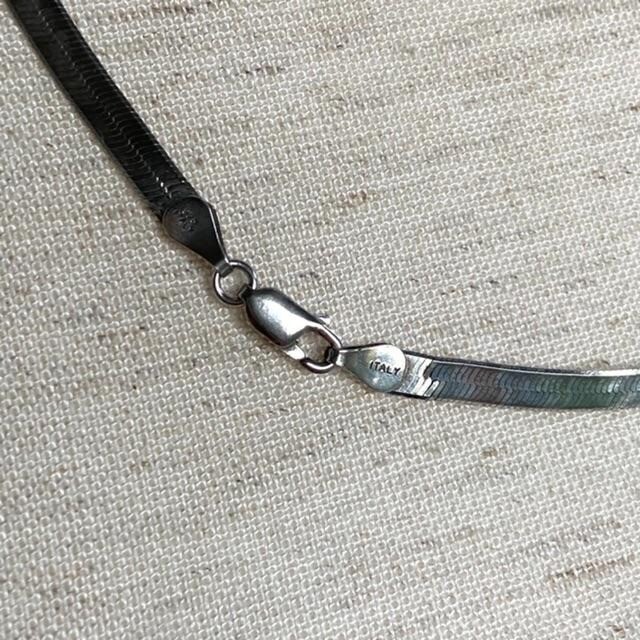 24″ Italian Sterling silver 925 Herringbone Chain Necklace 4.5mm 13.76g Unisex