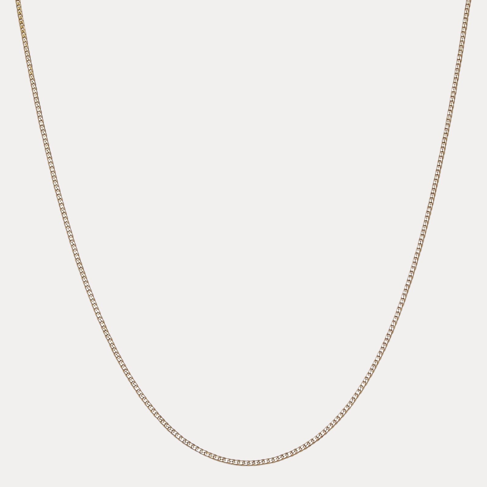 2mm Curb Link Chain – Real Solid 925 Sterling Silver Or 14k Gold Vermeil ITALY