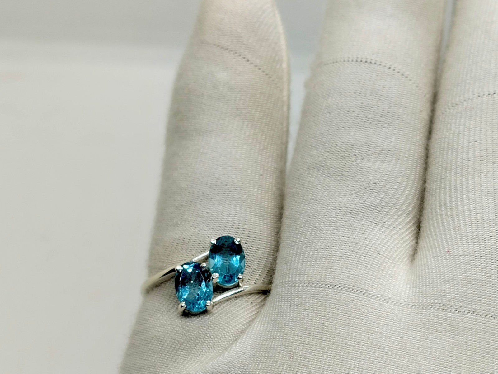 London Blue Topaz Ring, 925 Sterling Silver Handmade Oval Gemstone Ring Women