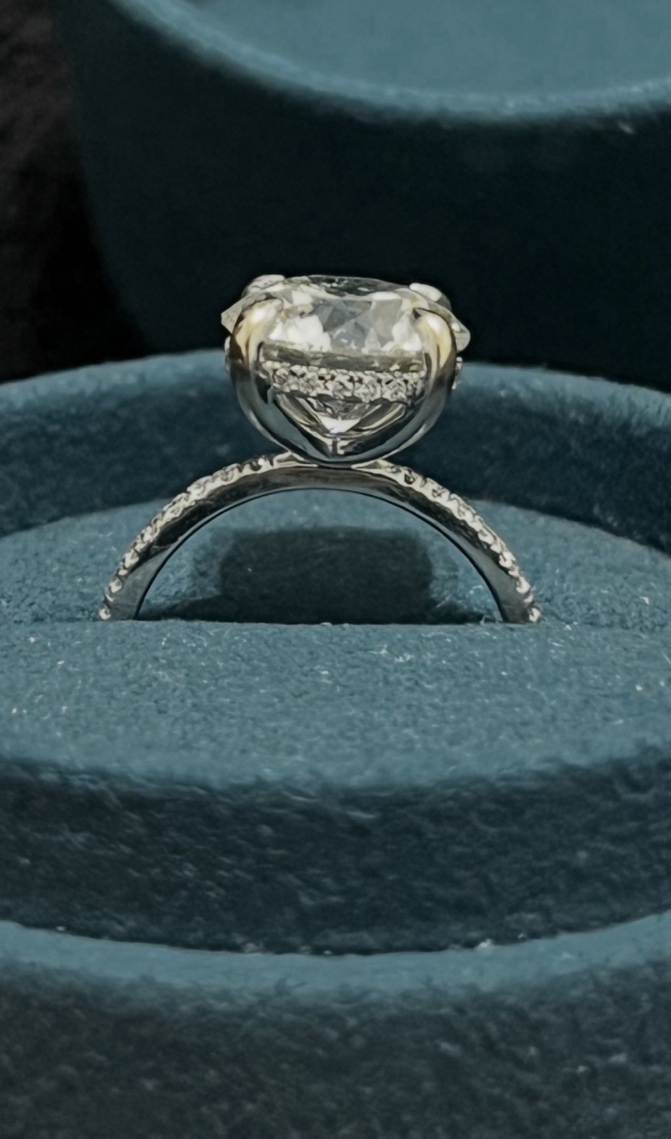 HUGE PRICE DROP 18k White Gold Diamond Ring 4.67ct VS1 Excellent Cut Size 6