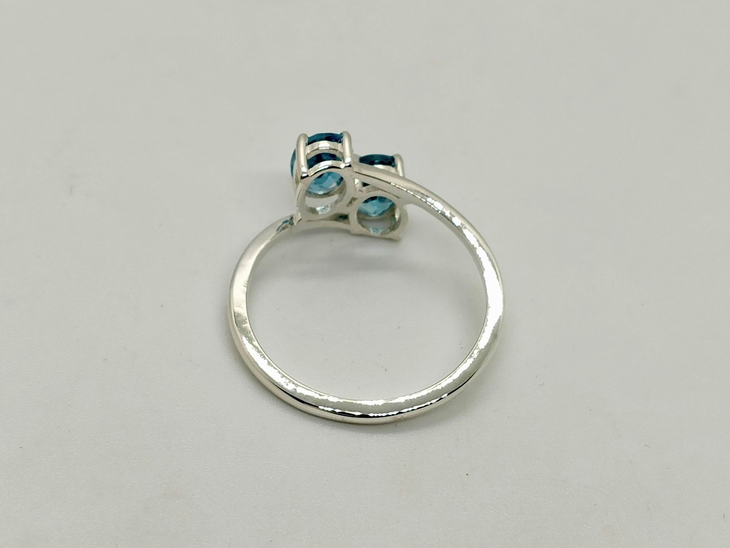 London Blue Topaz Ring, 925 Sterling Silver Handmade Oval Gemstone Ring Women