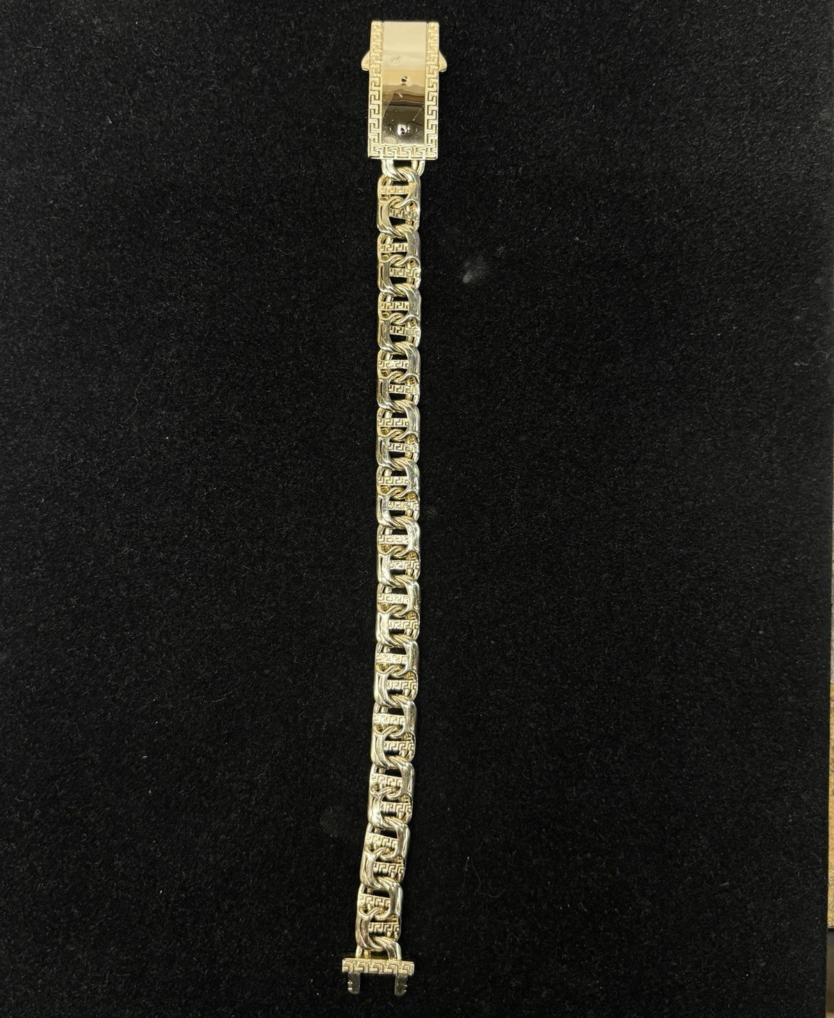 14K Yellow Gold Chino Link Chain Bracelet 8.5in Box Clasp Signed