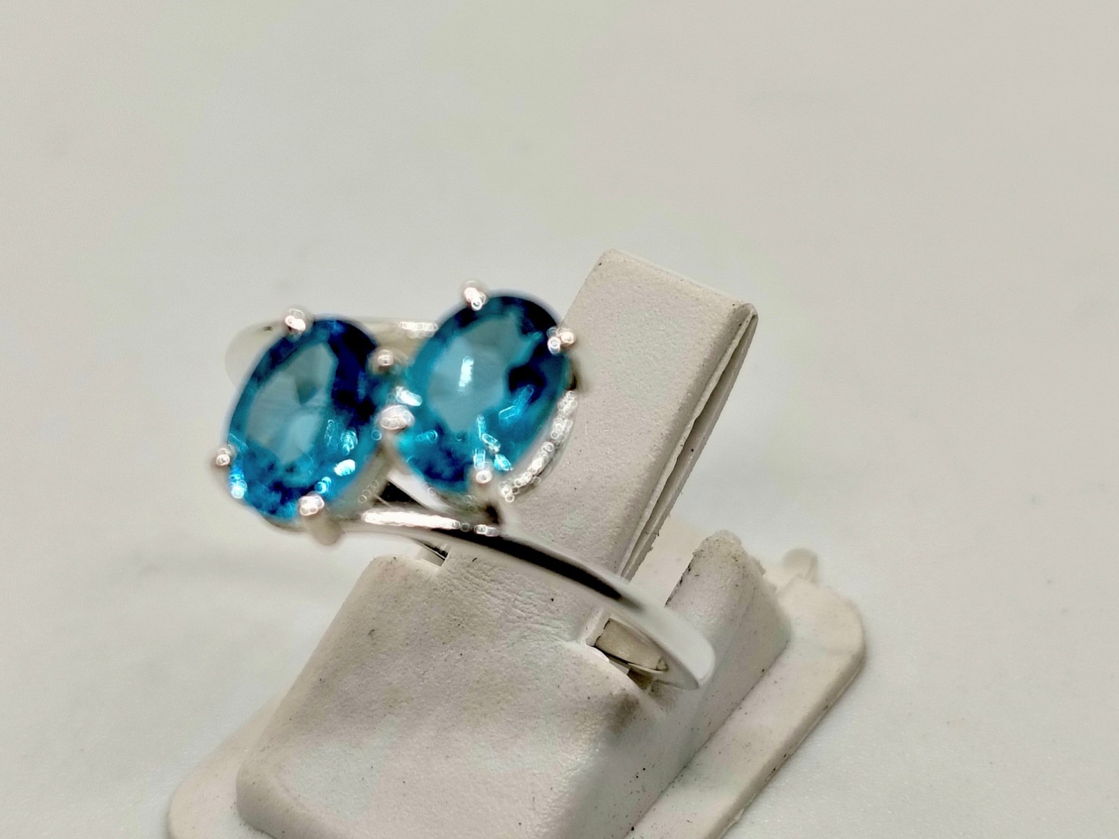 London Blue Topaz Ring, 925 Sterling Silver Handmade Oval Gemstone Ring Women