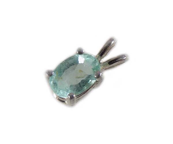 19thC Antique ½ct Emerald+Silver Pendant: Ancient Islam Moghul India Koran Verse