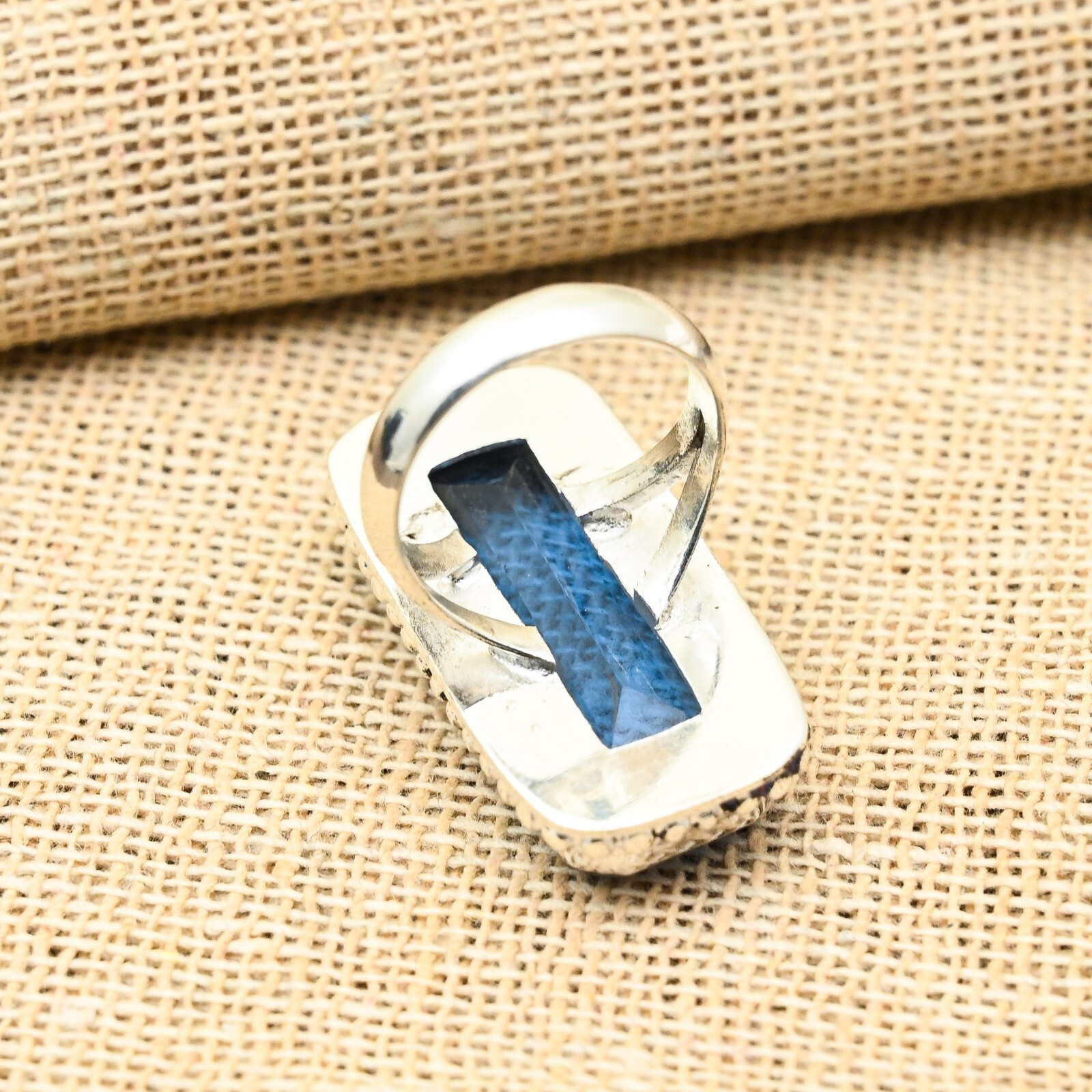 Tanzanite Gemstone Handmade 925 Sterling Silver Ring Jewelry