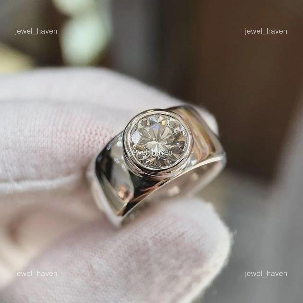 Diamond 14K White Gold Solitaire Unstoppable Women Best Friend Gift Ring Jewelry