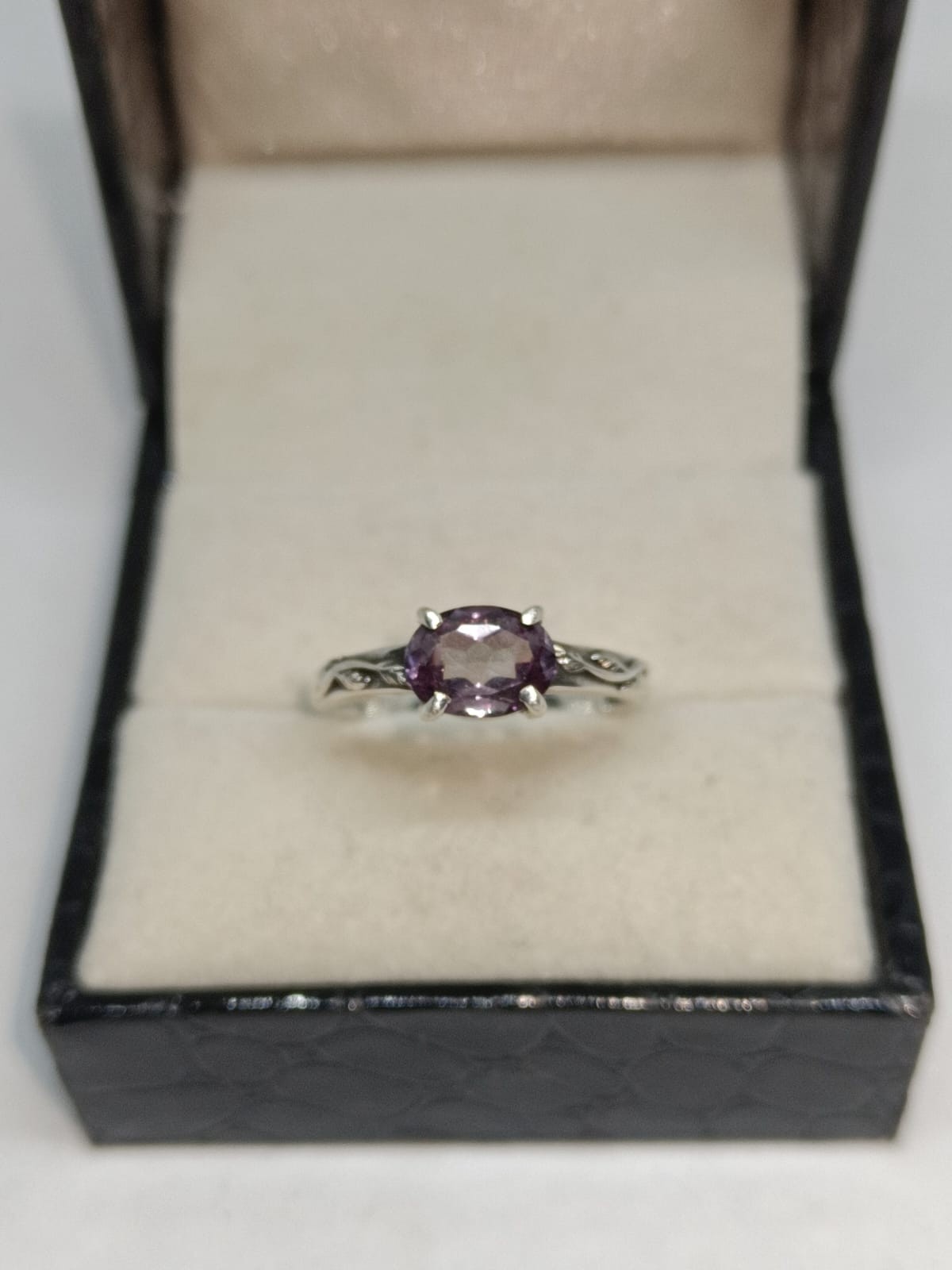 Vintage Alexandrite Ring, Engagement Ring, 925 Sterling Silver Ring, Anniversary