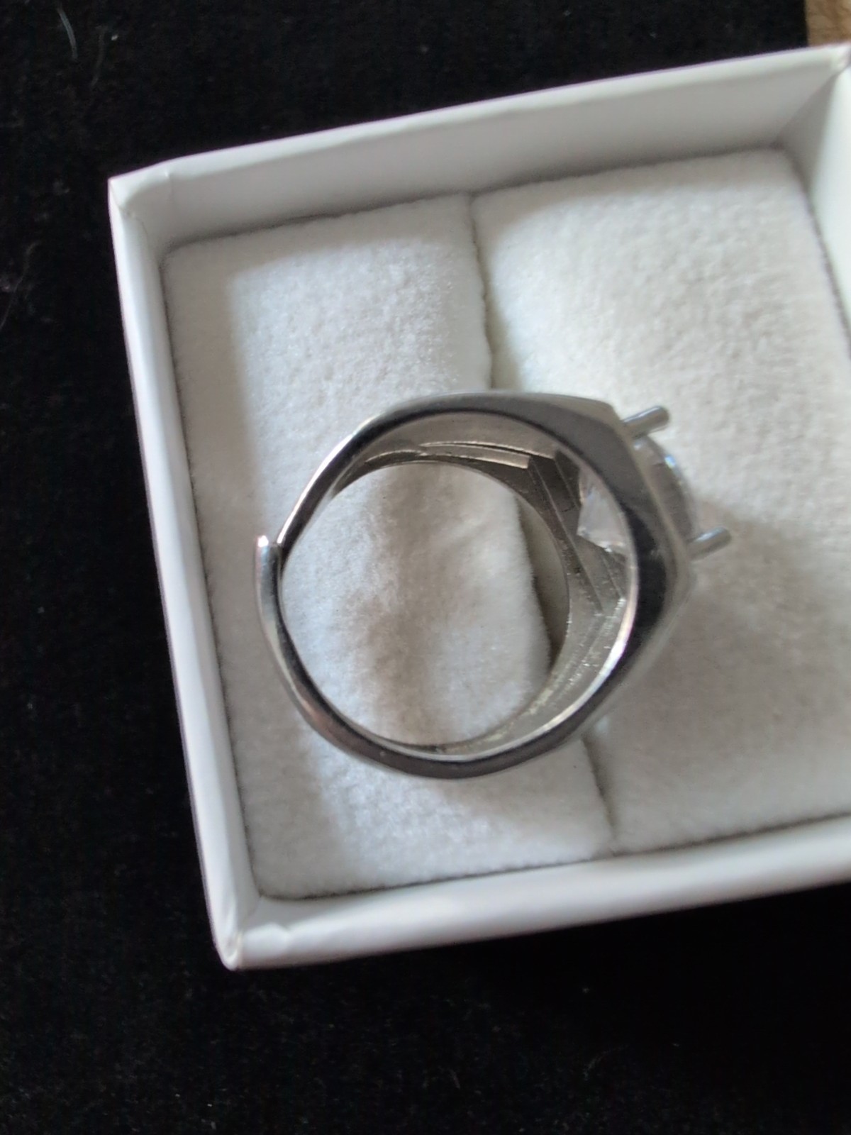 Sterling 925 Size 7.5 Semi Adjustable Ring 5ct Lab Created Sapphire Eye Clean…